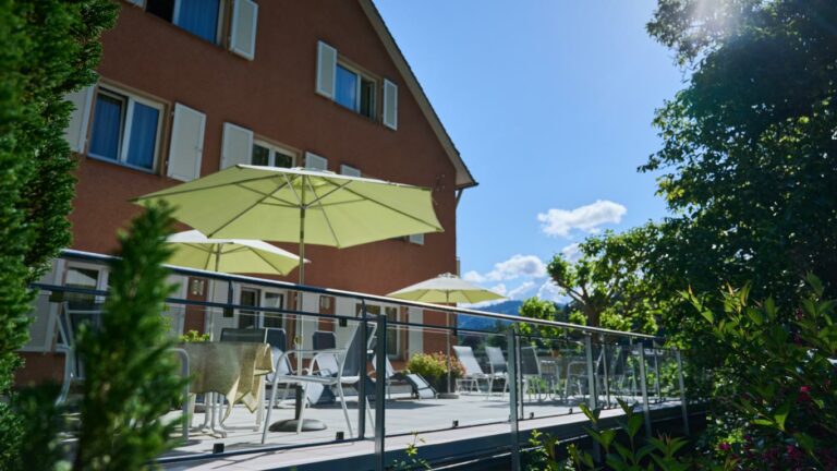 Terrasse vom Hotel Morgensonne in Badenweiler